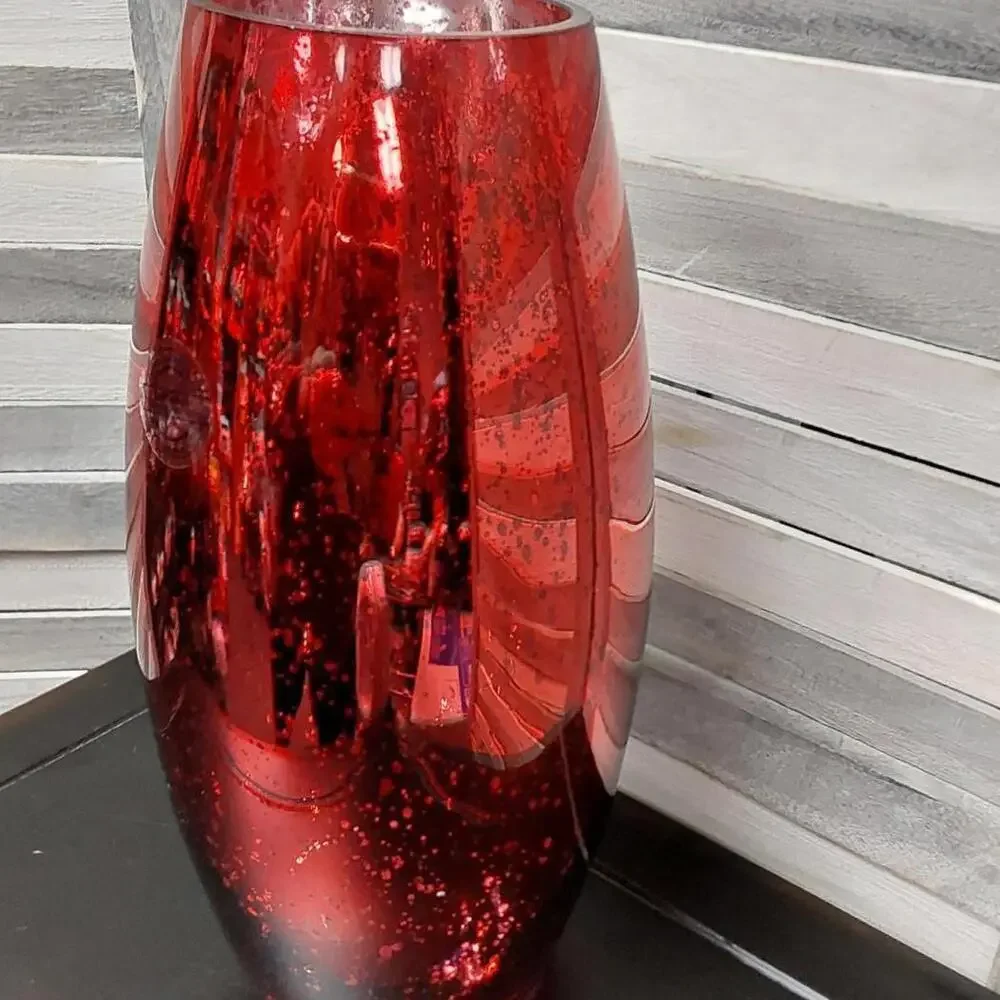 Red Mercury Vase Handmade